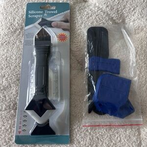 Black Silicone Trowel Scraper